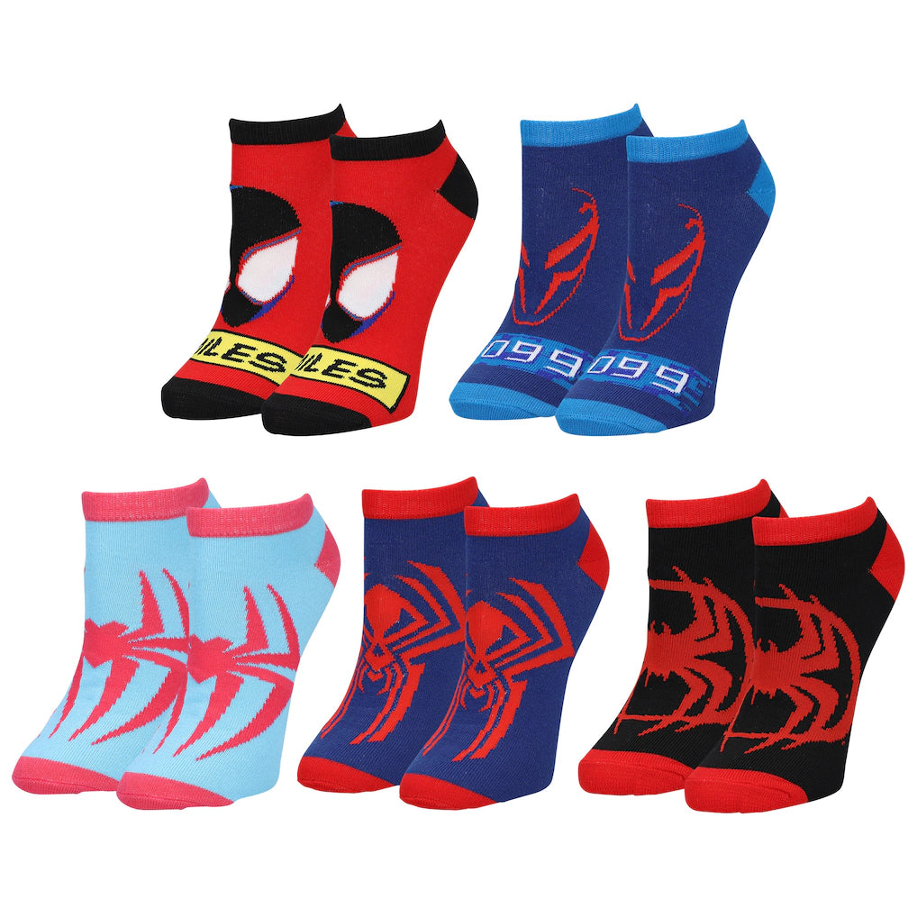 Spider-Man: Across the Spider-Verse Women's Ankle Socks 5 Pack